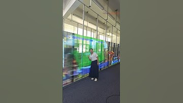 Watching EURO football on high-transparency LED screens. #transparentleddisplay #ledscreen #yuchip