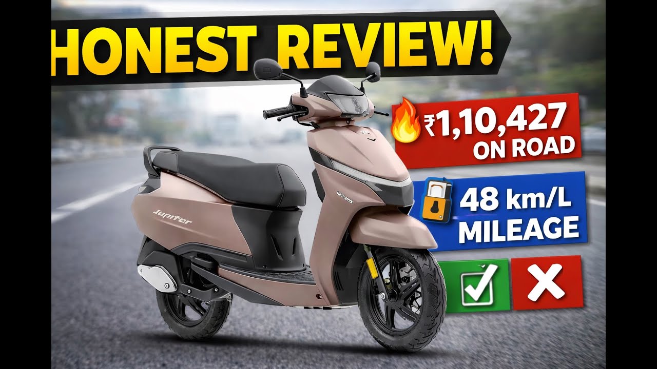 TVS Jupiter Honest Review | ₹ 1,10,427 | Mileage, Comfort & Reality Check | The Turbo Tune
