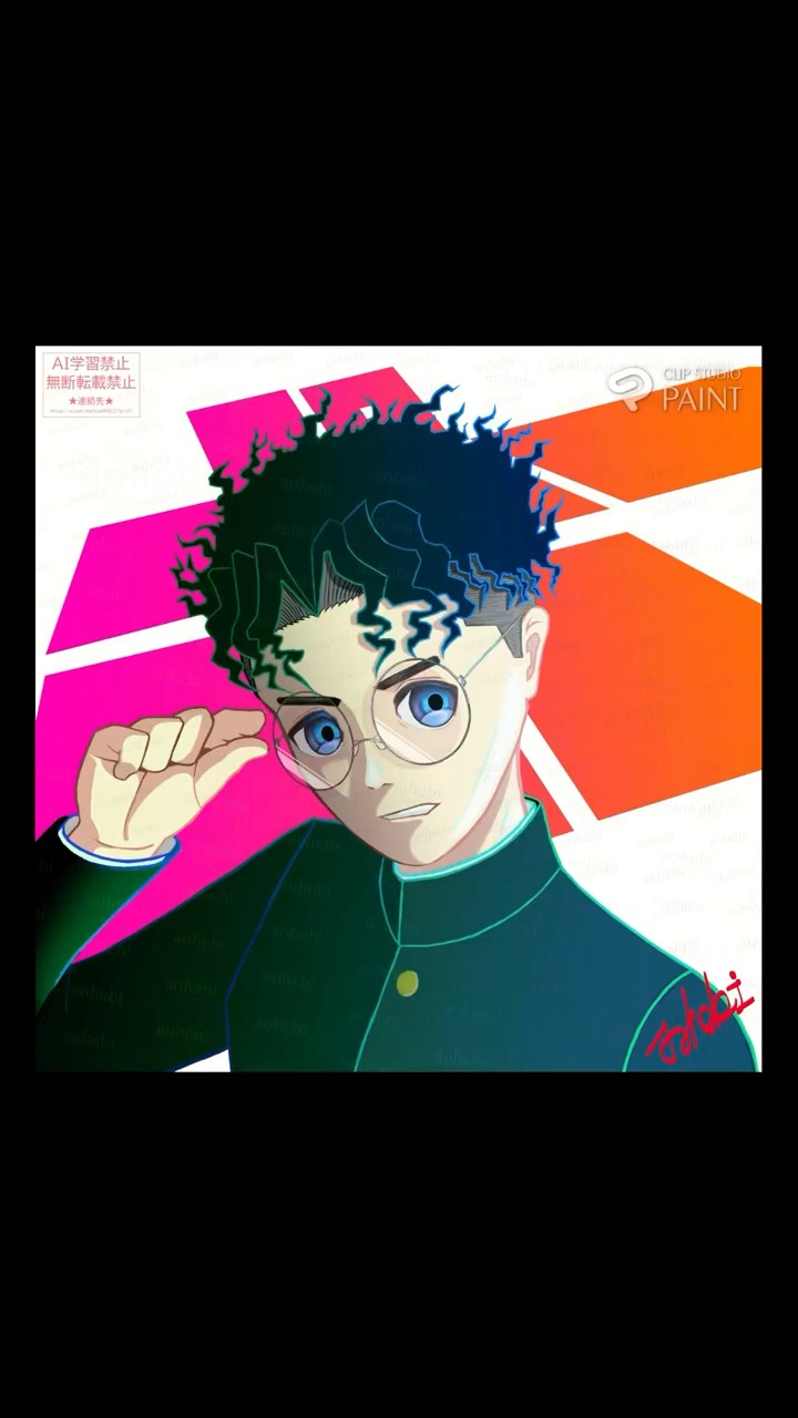 オカルン/高倉健(ダンダダン) [タイムラプス] CLIP STUDIO PAINT 2026