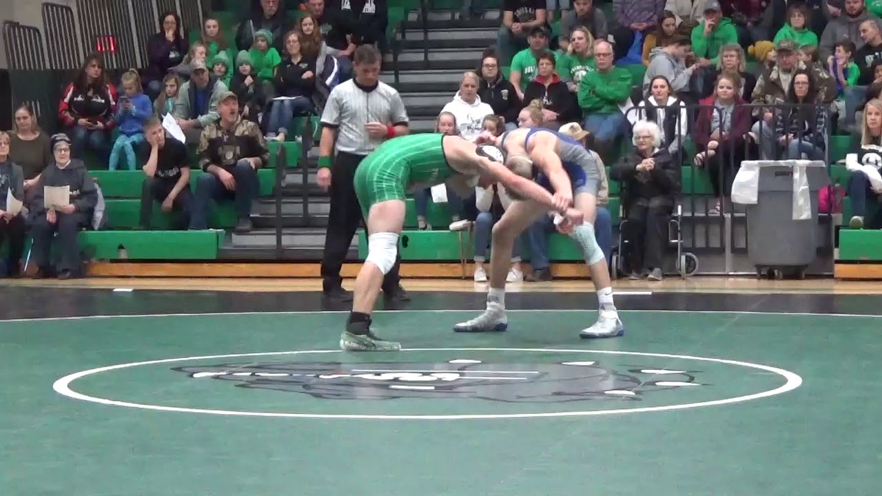 BBE v. Paynesville wrestling Lindner battles Rue 12/7/18 YouTube