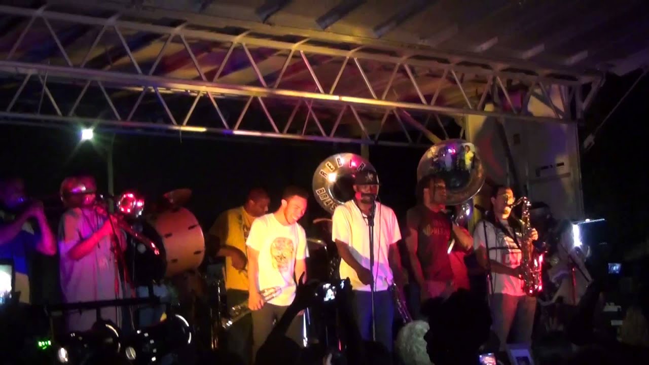 Rebirth Brass Band "Let's Go Get 'Em" Jam at Trumpet Black's Wake in