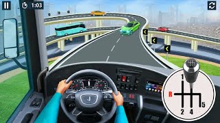 City bus driving simulator |  Learn to drive a 3D mega bus 🚛 screenshot 4