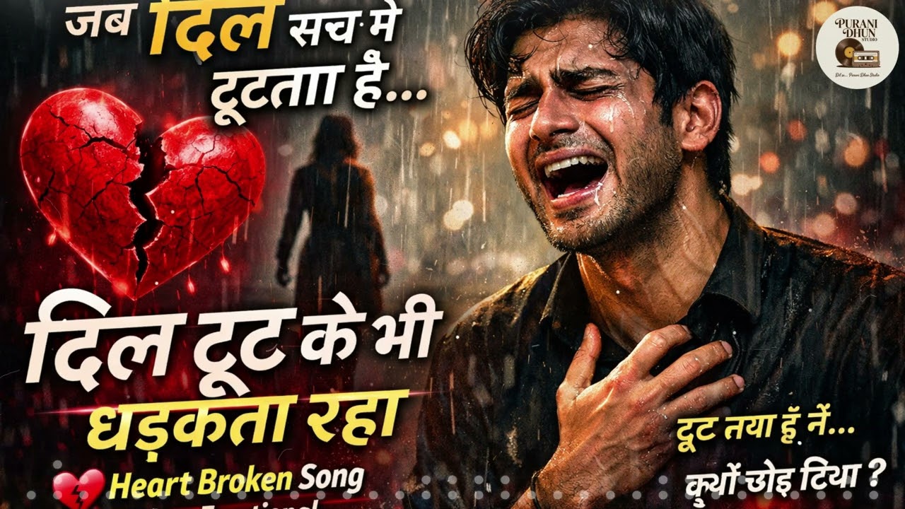 दिल टूट के भी धड़कता रहा 💔 | Heart Broken Male Song 2026 | Emotional Hindi Sad Song