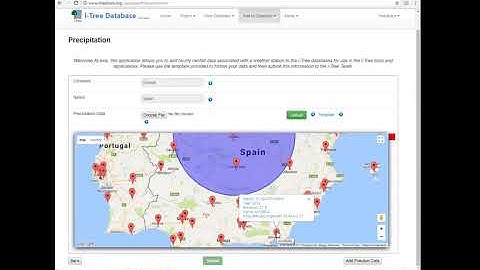 i-Tree Database: Adding new 1-hour precipitation data into i-Tree