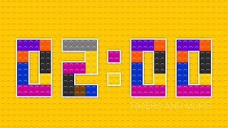 2 Minutes Colourful Lego Inspired Countdown Timer