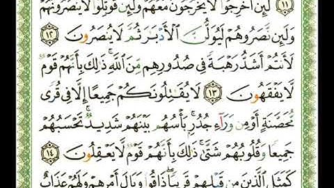 سورة الحشر 59 - 114 شيرزاد عبد الرحمن طاهر - قراءة مرتلة