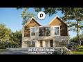 house villa minimalist in d5 render