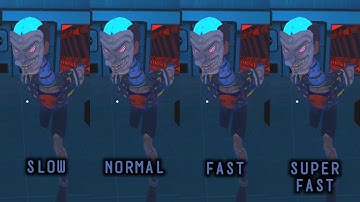 Smiling X Corp 3 chase music in slow, normal, fast and superfast