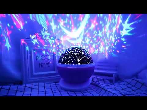 Нічник проектор зоряне небо 3D Star Master Big Rose, видео 1