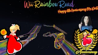 Wii Rainbow Road-Minecraft Mario Kart Wii (Mario Kart 8 Deluxe Remastered)