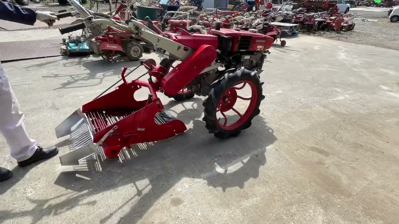 芋掘り用 管理機 - YouTube