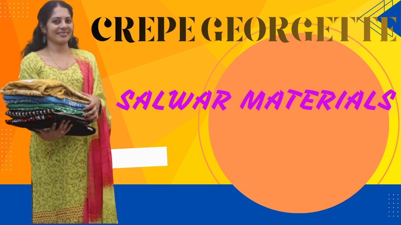 CREPE GEORGETTE DRESS MATERIALS
