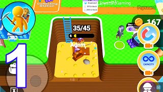 Dig Deep Idle - Gameplay Walkthrough Part 1 Level 1-2 Stickman Dig Deep Mine (Android Gameplay) screenshot 4