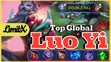 TOP GLOBAL LUO YI INSANE MASSIVE DAMAGE BEST ITEM BUILD AND ROTATION | Rank 5 LimitX | MLBB NEXT