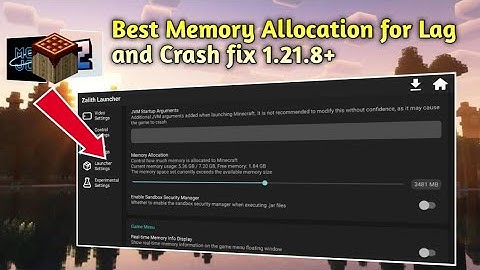 Ultimate RAM Allocation Guide for Zalith &mojo Launcher Minecraft