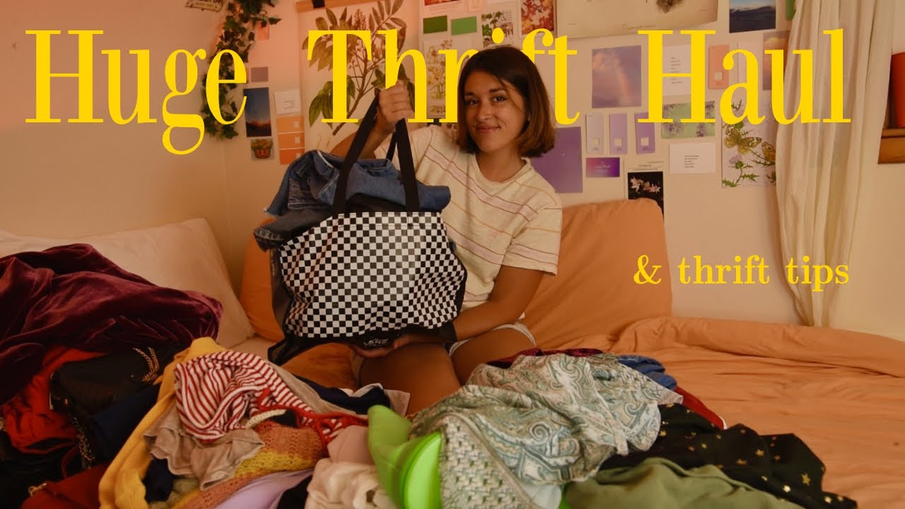 ✨everything I've ever thrifted in Indiana (& 11 thrift tips) || huge thrift haul and try-on haul✨