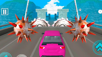 DEADLY RACE #7 NEW PINK SPORT Car Bumps Challenge 3d Gameplay Android IOS