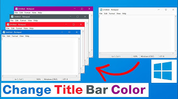How to Change Title Bar Color in Windows 10 & 11 (2024 Easy Guide) | Set Custom Accent Color