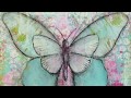 Mixed media tutorial create this butterfly mixed media with me