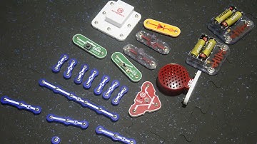 Snap Circuits - Kid showing how build Playback and Record using Snap Circuits