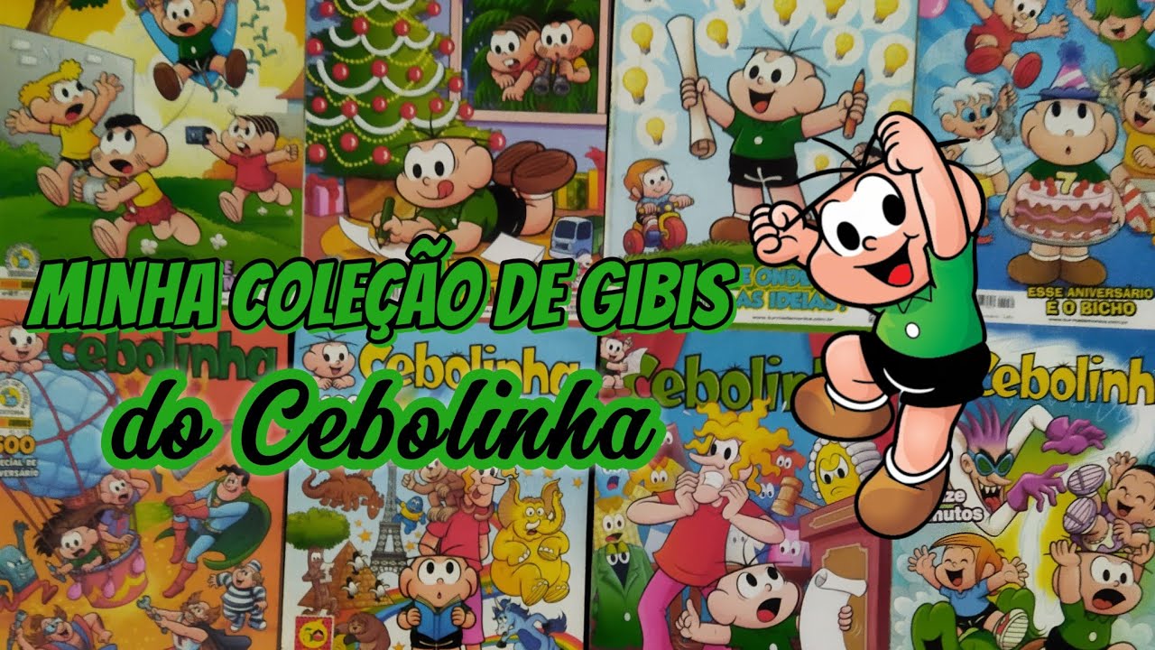 Minha coleção de gibis do Cebolinha / Gibis Turma da Mônica - YouTube