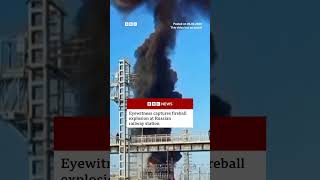 Eyewitness Captures Fireball Explosion At Russian Railway Station.