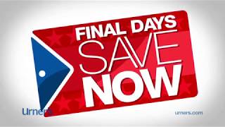 Urner's Labor Day Sale - Final Days