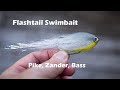 Tying the flashtail swimbait in headlight colourway  snag proof and weedless