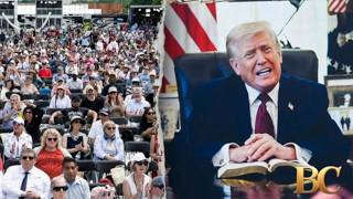 Trump reads Bible as thousands pack National Mall for America 250 prayer rally