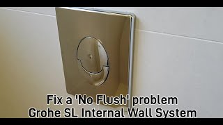 Grohe Sl Rapid Flush Internal Wall System No Longer Flushing - How To Fix