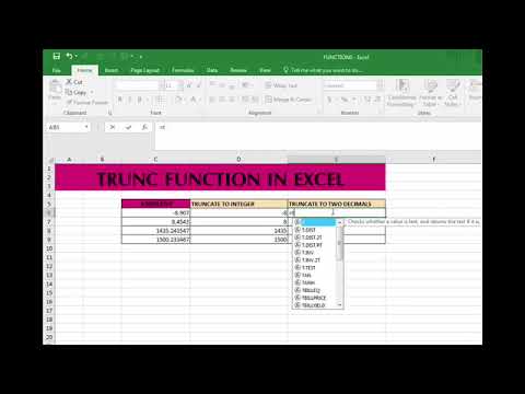 Microsoft Excel TRUNC Function | FREE