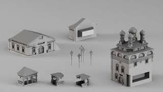 001758 Modular Orthodox Church for 3D Printing 3D Scan