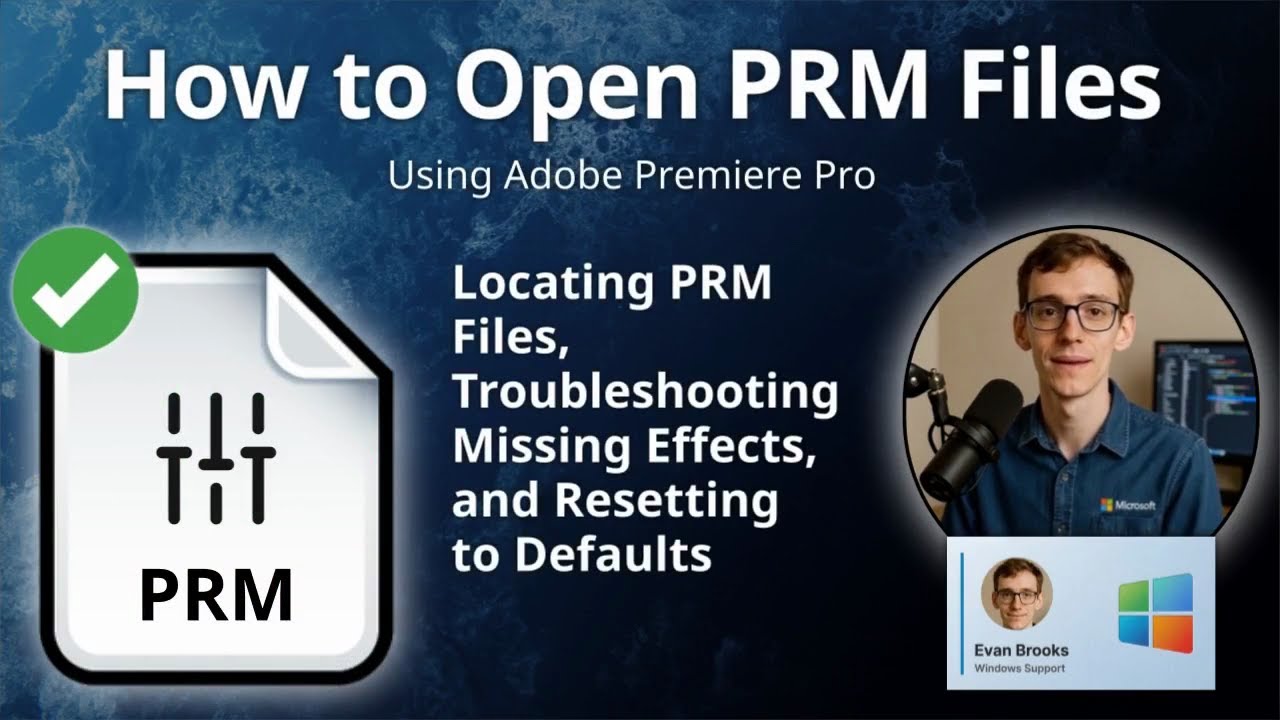 How to Open PRM Files (Adobe Premiere Pro) - YouTube