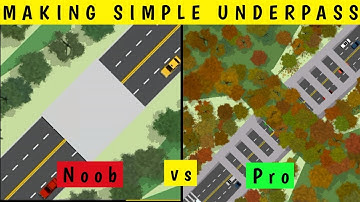 NOOB VS PRO MAKING SIMPLE UNDERPASS IN INTERSECTION CONTROLLER | BAL BAL TV