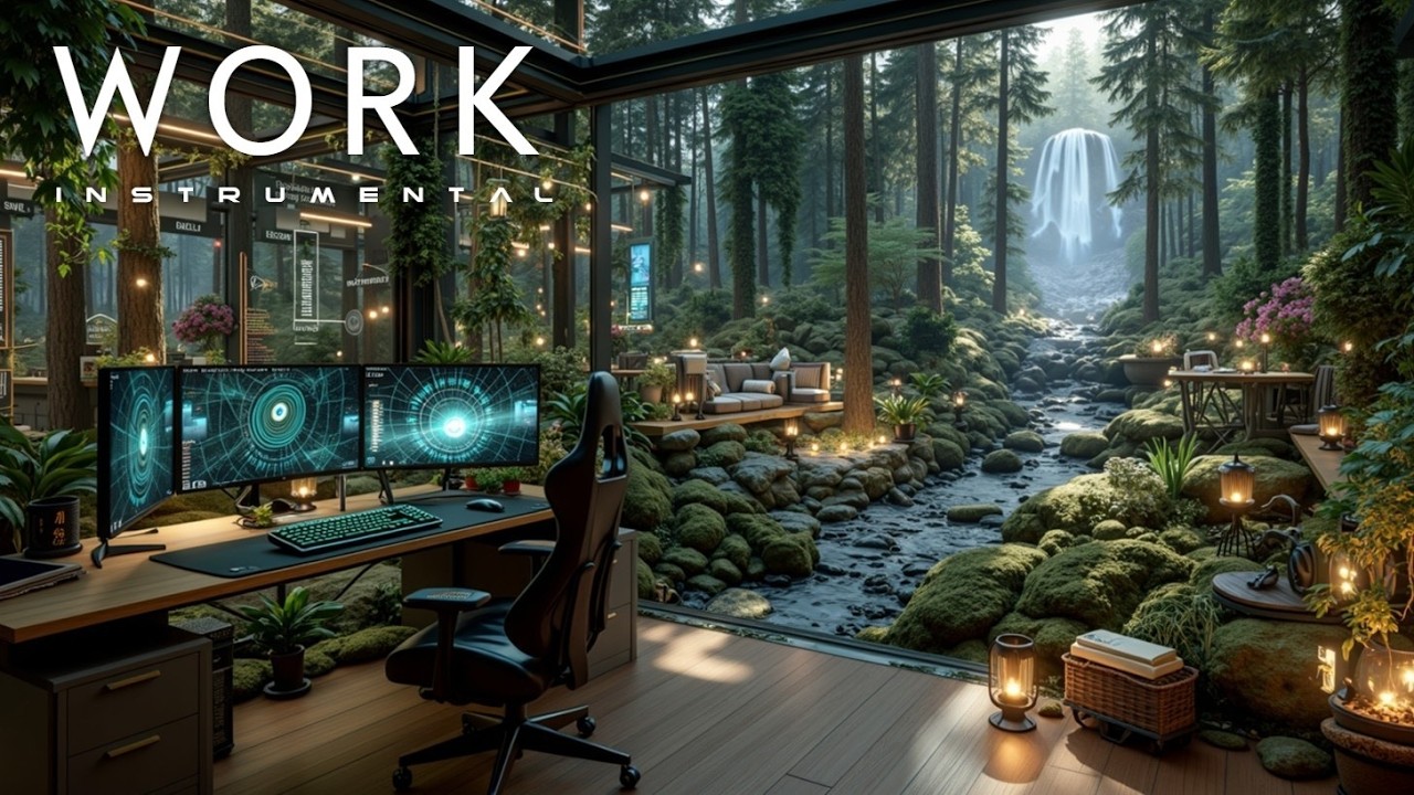 Музыка для глубокой работы | Звуки водопада для концентрации и продуктивности