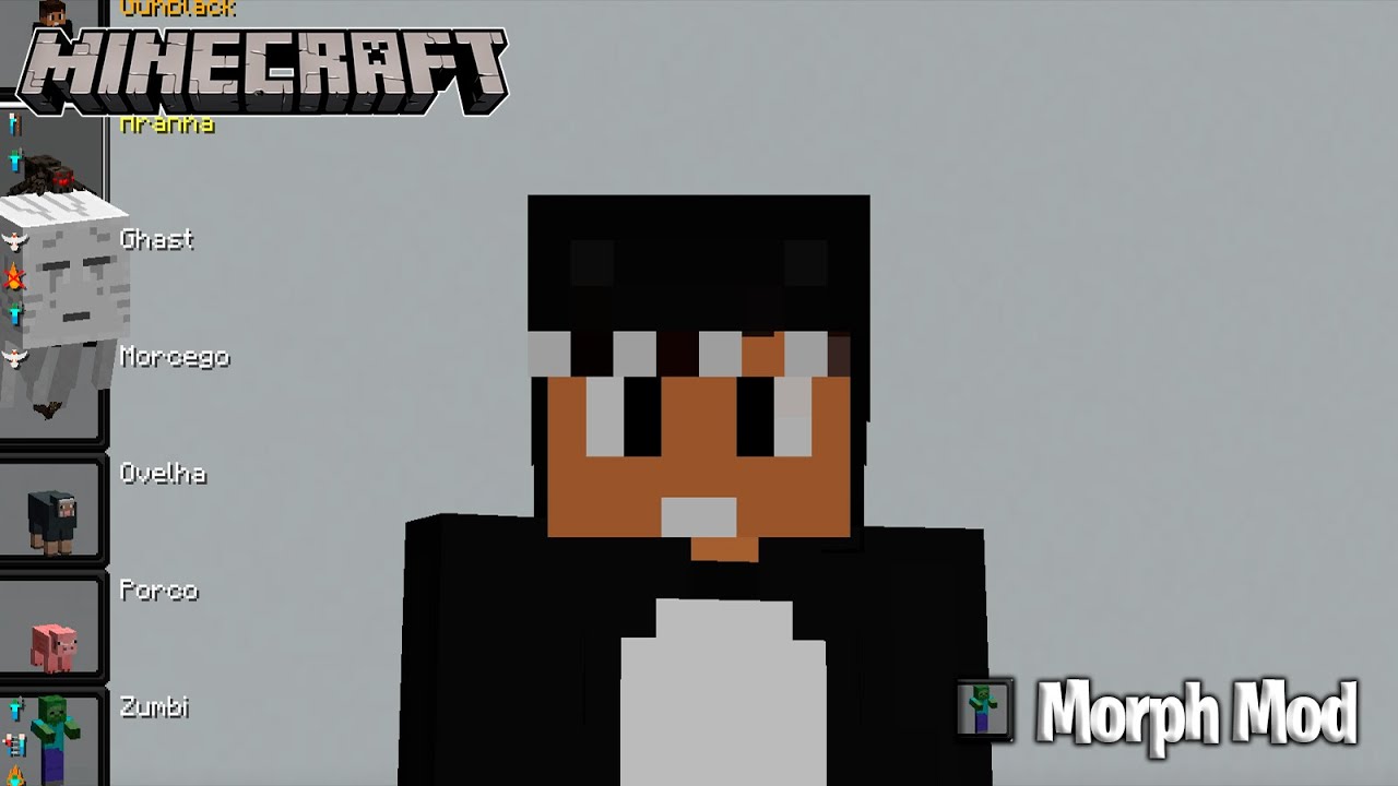 Morph ( SE TRANSFORME EM MOBS ) - TUTORIAL MINECRAFT MOD 26# PT BR ...