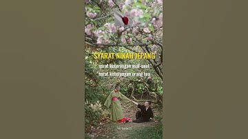 Negara Jepang memiliki syarat nikah khusus!!! #shorts #jepang