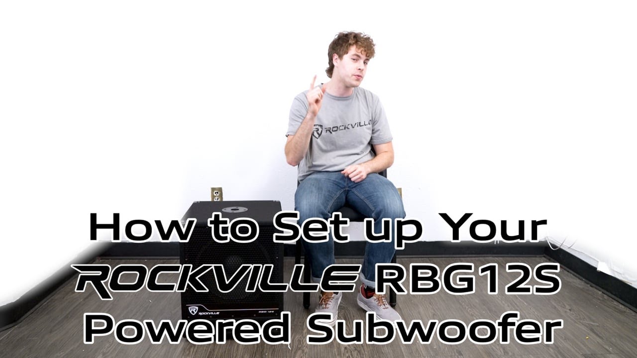 How to Set up Your Rockville RBG12S Bass Gig 12" 350 Watt Active