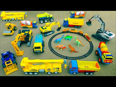 Video Xe Tải chở Xe Lửa , Xe Cẩu Múc Đất , Máy Xúc Cát ,... - youtube