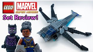 These figs have one HUGE flaw... - Black Panther Dragon Flyer Review! LEGO Marvel Superheros Review!