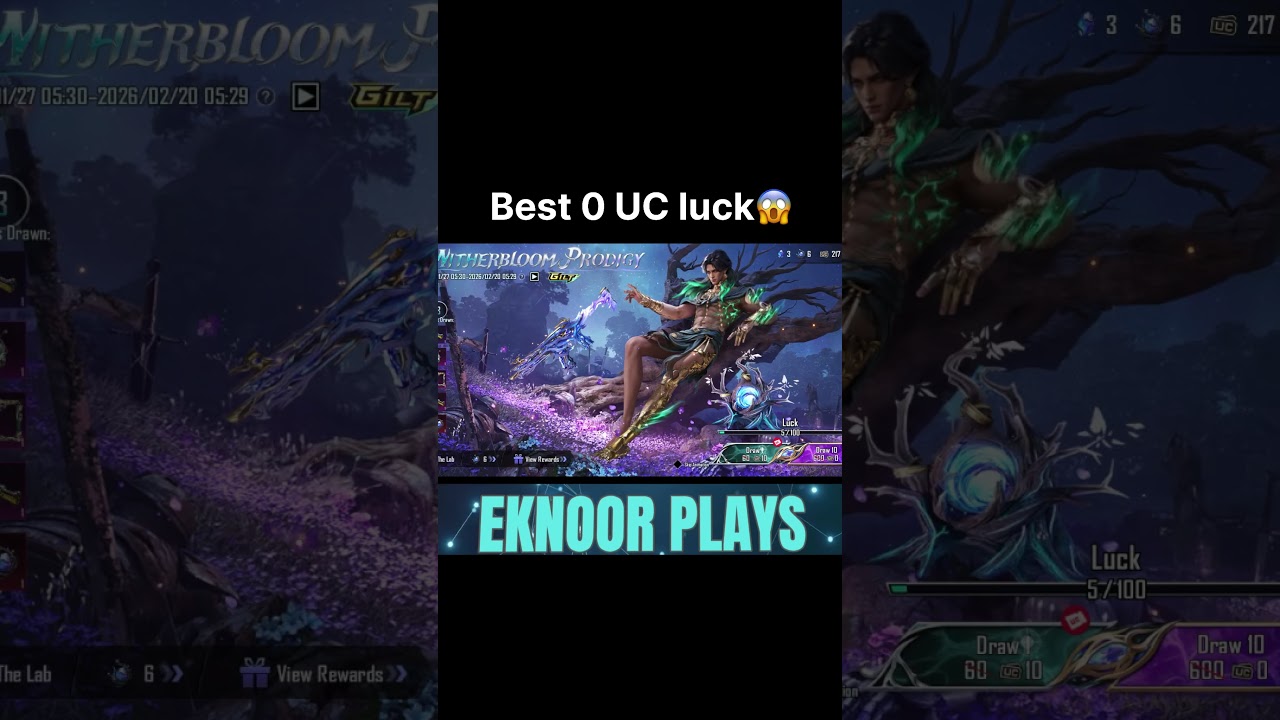 Best 0 UC ultimate set luck in BGMI/PUBG 