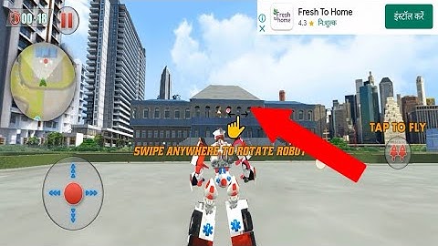 Ambulance Robot Car Transform #5 - Emergency Robot City Rescue Simulator - Android Gameplay