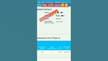 My SSC CPO marks 2022 😒🥳😱 in first attempt #ssc #SSCCPO #CPO2022 #ssc_cpo_marks #shorts