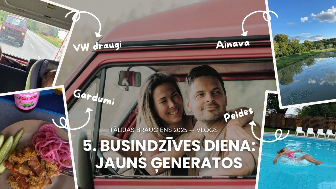 Ģimenes piedzīvojumu brauciens uz Itāliju 1988. gada Volkswagen T3 busiņā — piektā diena