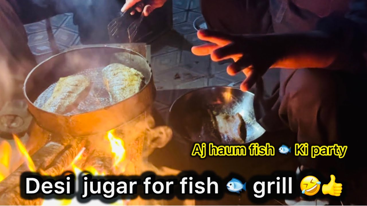 Desi JuGar for fish 🐟 grill | Desi Jugaad Fish Grill Party! 🐟🔥 Making BBQ Fish the Pakistani Way