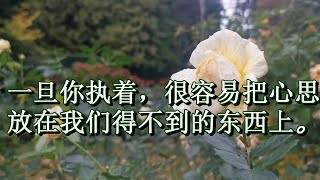 何权峰的《自控》。一旦你执着,容易患得患失。