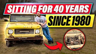 1966 International Scout 800 Sitting since 1980 Will it run??  Part 1