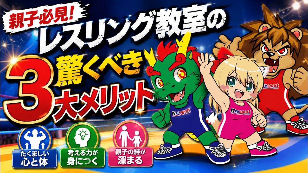 親子必見！レスリング教室の驚くべき３大メリット！