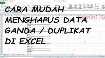 CARA MUDAH MENGHAPUS DATA GANDA DUPLIKAT BERULANG DI MICROSOFT EXCEL // Tips dan Trik Excel
