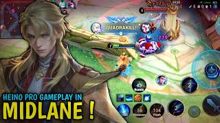 Honor Of Kings : Heino Pro Gameplay In MidLane | Broken Build Heino - HOK